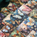 Poppy Crafts Butterfly Scrap Paper Pack - Cyan Spotted*