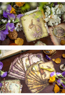 Poppy Crafts Burnt Edge Scrap Paper Pack - Garden of Memories 4 - 50pcs