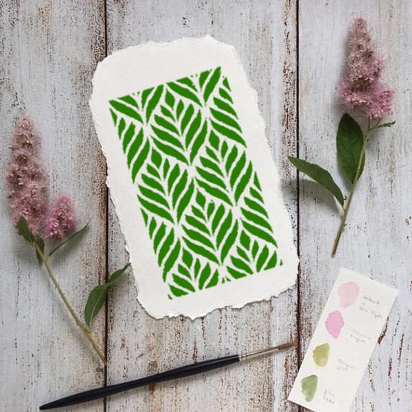 Poppy Craft Stencil Kit #67 - Flowers & Ferns #2