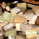 Poppy Crafts Vintage Text Scrap Paper Pack - Recipes