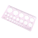 Universal Crafts Circle Sizer Ruler - Pink