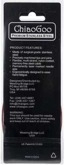 ChiaoGoo Red Lace Stainless Circular Knitting Needles 24" Size 6/4mm