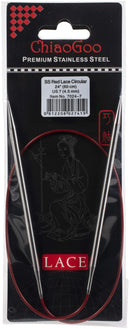 ChiaoGoo Red Lace Stainless Circular Knitting Needles 24" Size 7/4.5mm