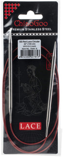 ChiaoGoo Red Lace Stainless Circular Knitting Needles 40" Size 9/5.5mm*