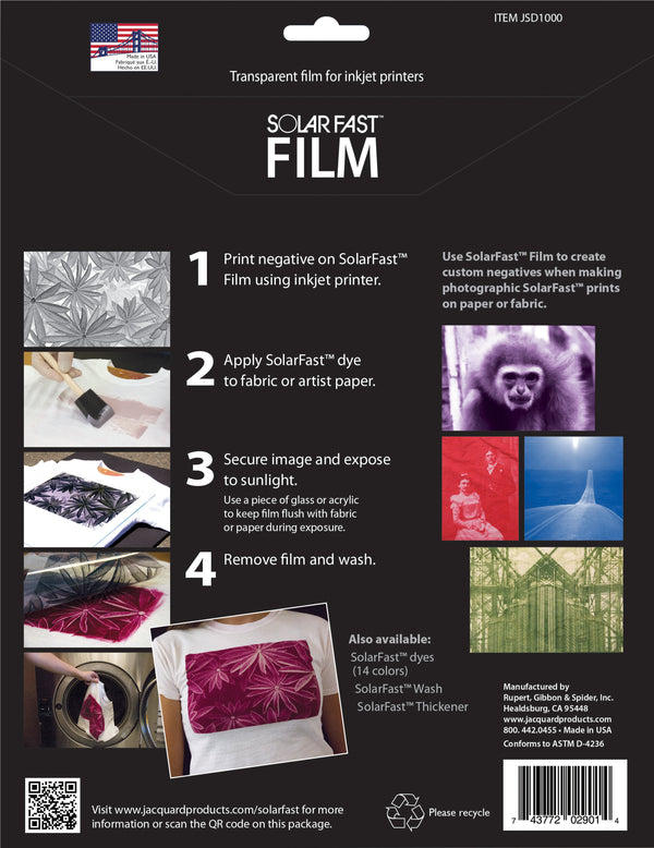 Jacquard SolarFast Film 8/Pkg
