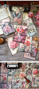 Poppy Crafts Burnt Edge Scrap Paper Pack - Wildlife Garden