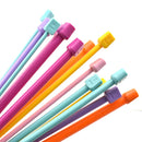 Poppy Crafts Plastic Knitting Needle Set - Colourful