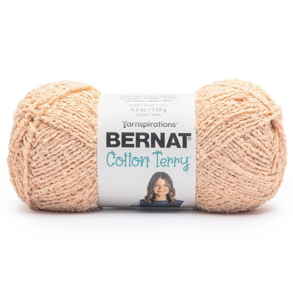 Bernat Cotton Terry Yarn Pale Peach