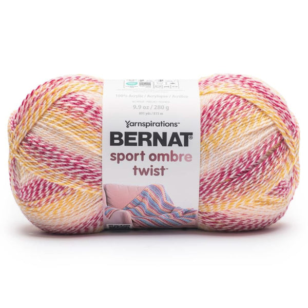 Bernat Sport Ombre Twist Yarn - Sorbet