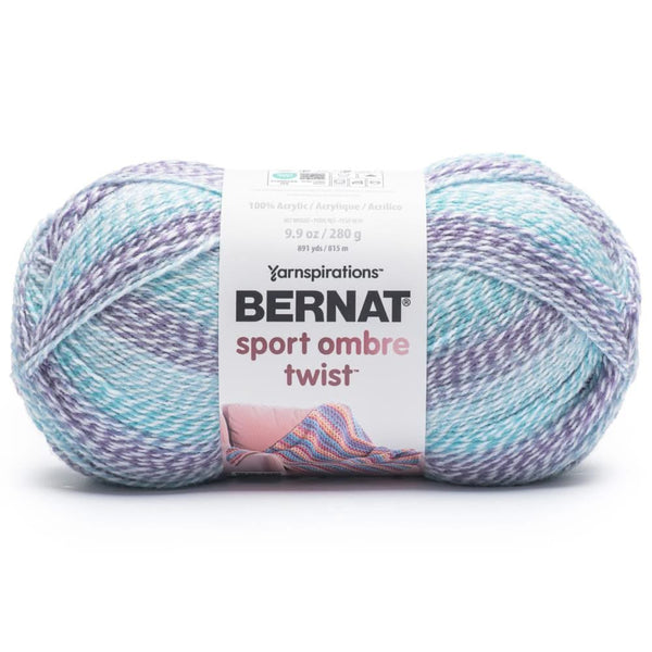Bernat Sport Ombre Twist Yarn - Amethyst