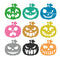 Poppy Crafts Cutting Dies #382 - Halloween Collection - Spooky Pumpkins*