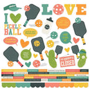 Simple Stories Cardstock Stickers 12"X12" Pickleball