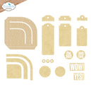 Elizabeth Craft Designs β Metal Die Set β Rounded Pocket with Tags