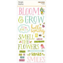 Simple Stories Tea Garden Foam Stickers 42/Pkg