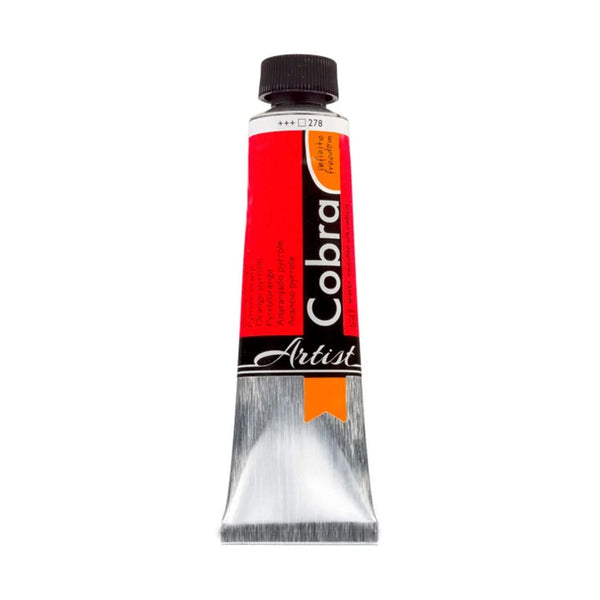 Cobra Artist Water Mixable Oil Colour - 278 - Pyrrole Orange 40ml