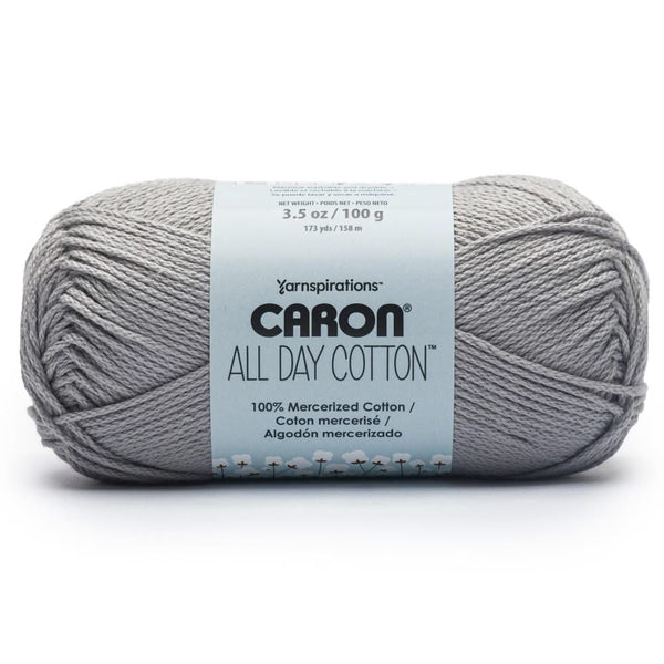 Caron All Day Cotton Yarn - Cloud Gray