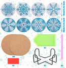 Poppy Crafts Diamond Coaster Kit - Snowflakes*