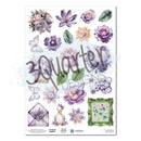 3 Quarter Designs Sticker Sheet A4 - Violet Dreams