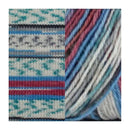 Fiddlesticks Harlequin 4ply Sock Yarn 50g - Blue