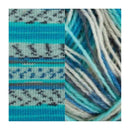 Fiddlesticks Harlequin 4ply Sock Yarn 50g - Aqua