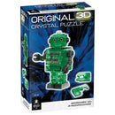 BePuzzled 3D Crystal Puzzle Green Tin Robot
