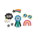 American Crafts Whatevs Puffy Stickers 48/Pkg - Icons*