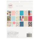 Pink Paislee Double-Sided Paper Pad w/Gold Foil 6"x 8" 36/Pkg - Joyful Notes