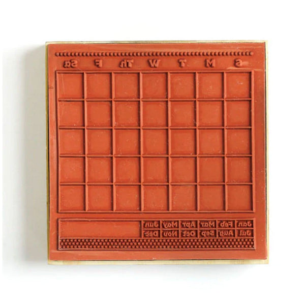 One Canoe Two Goldenrod Block Stamp 4"x 4" - Calendar*