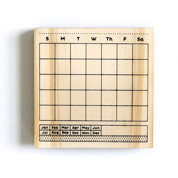 One Canoe Two Goldenrod Block Stamp 4"x 4" - Calendar*