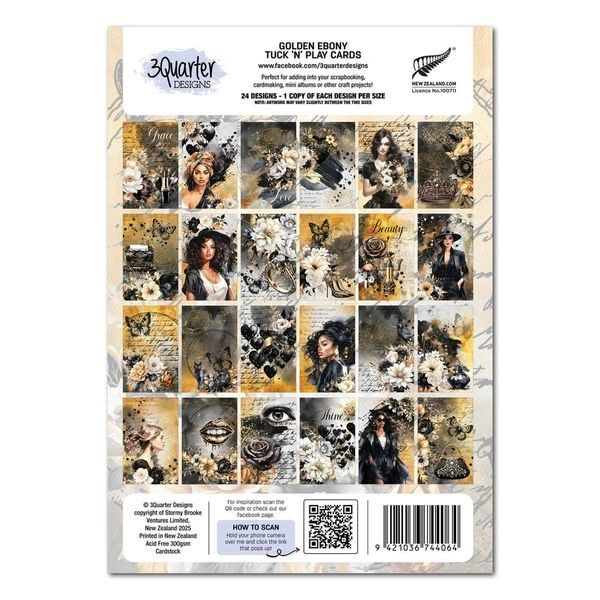 3 Quarter Designs Tuck n' Play Cards - Golden Ebony