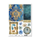 3 Quarter Designs Mini Project Sheet A4 - Grunged Baroque
