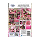 A 3 Quarter Designs 'Mrs Aeronaut Gimme More' scrapbooking paper pack, featuring a sheet of pink and brown collage-style paper pieces with floral and vintage aesthetic details.