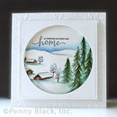 Penny Black Slapstick Cling Rubber Stamp - Rural Winter*