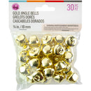 CousinDIY Jingle Bells 30/Pkg - .75" Gold