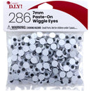 CousinDIY Paste-On Wiggle Eyes 7mm 286/Pkg Black