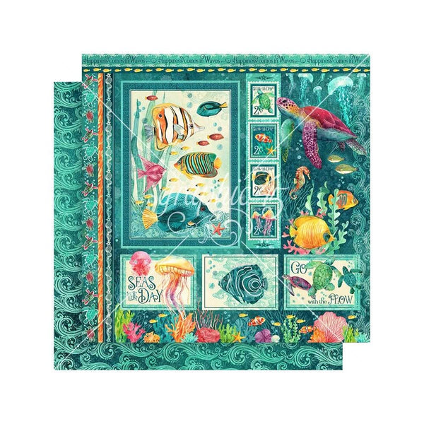Graphic 45 Collection Pack 12"x 12" - Seas The Day
