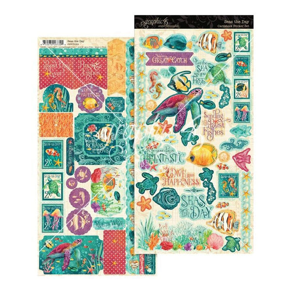 Graphic 45 Sticker Set - Seas The Day