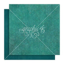 Graphic 45 Seas The Day Double-Sided Cardstock 12"x 12" - Turquoise Blue Pattern & Solid