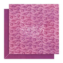 Graphic 45 Seas The Day Double-Sided Cardstock 12"x 12" - Purple Violet Pattern & Solid