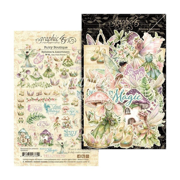 Graphic 45 Ephemera Set - Fairy Boutique