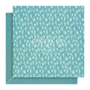 Graphic 45 Fairy Boutique Double-Sided Cardstock 12"x 12" - Aero Blue Pattern & Solid
