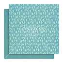 Graphic 45 Fairy Boutique Double-Sided Cardstock 12"x 12" - Aero Blue Pattern & Solid