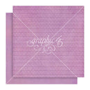 Graphic 45 Fairy Boutique Double-Sided Cardstock 12"x 12" - Lilac Lavender Pattern & Solid