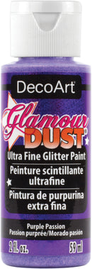 DecoArt Glamour Dust Glitter Paint 2oz - Purple Passion