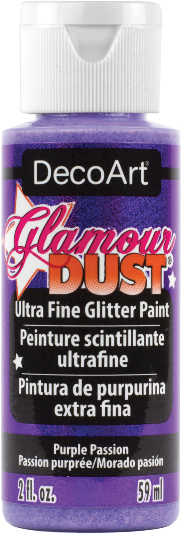 DecoArt Glamour Dust Glitter Paint 2oz - Purple Passion