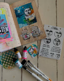 Dina Wakley MEdia Collage Tissue Paper 7.5"X10" 20/PKg Antiquities