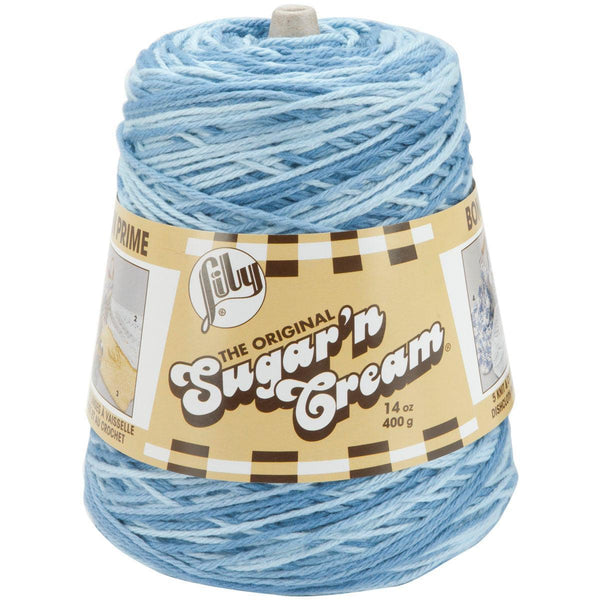 Lily Sugar'n Cream Yarn - Cones - Faded Denim^