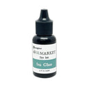 A 49ml bottle of Ranger Sea Glass dye ink, featuring a black plastic cap and a white label with a teal-green band, set against a plain white background.