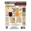 49 Total Market Seasons Bounty 'Anna's Kitchen' 6x8 Essentials Pack scrapbook paper and cut elements on a white backing card, showing a grid of sample papers and embellishments.