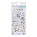 A package of 49 Market 'Coastal Soul' laser cut elements, featuring various nautical-themed illustrations like a lighthouse, ship's wheel, and seashells on a white background.